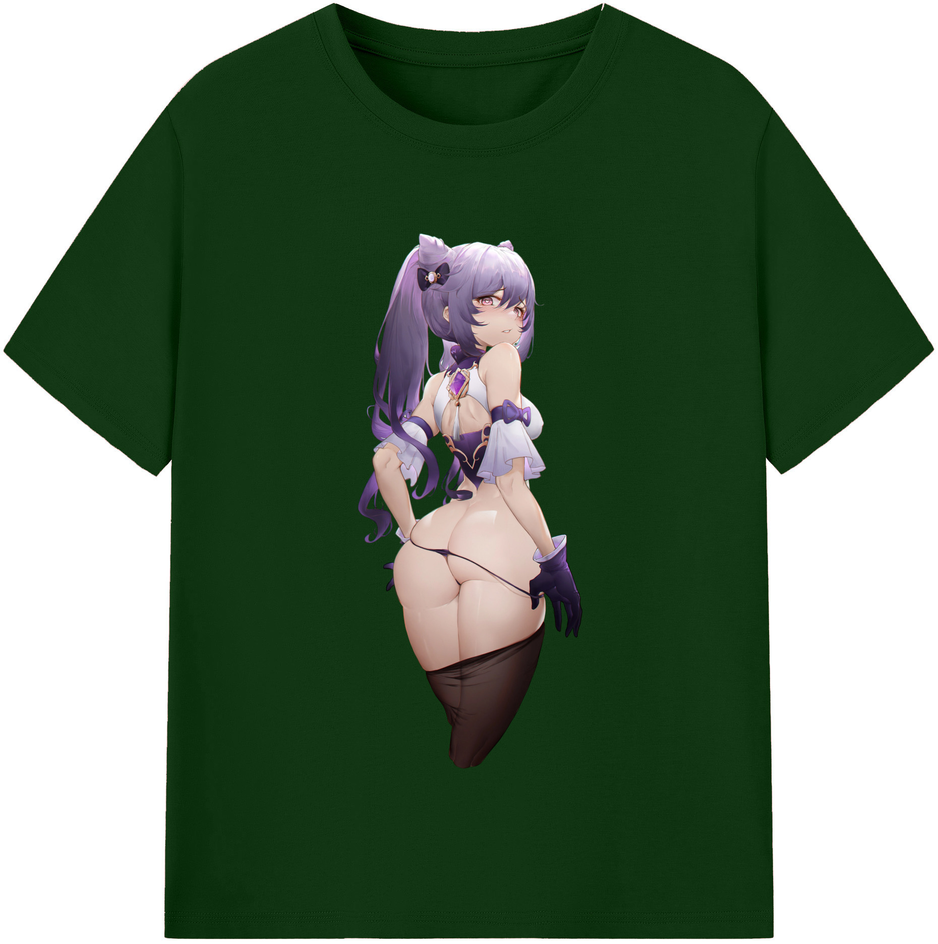げんし神 刻晴 こくせい genshin Kokusei 綿100％半袖Tシャツ（フロントプリント）